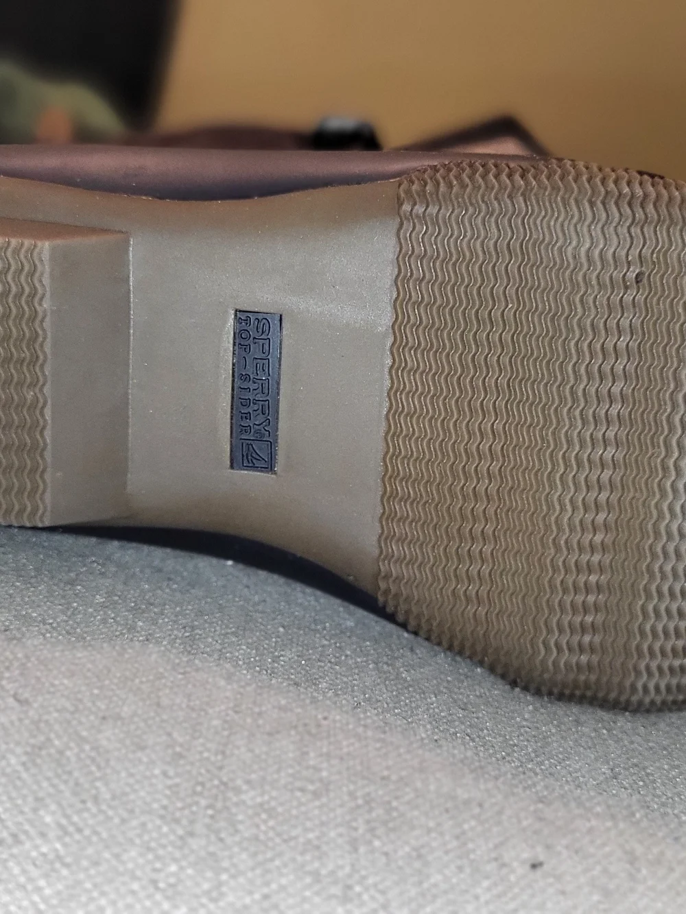 Sperry Quilted Lace-Up Winter Rain Boot - Gray